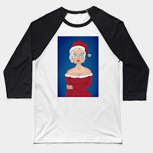 Miss Claus Baseball T-Shirt